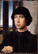 Hans Memling Portrait of a Man at a Loggia oil painting reproduction